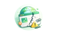 illustration icone pas de site internet
